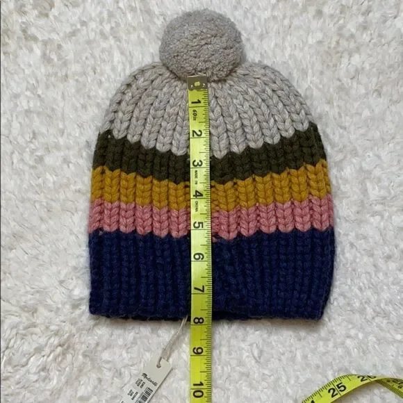 NWT Madewell Hat PomPom Multicolored - Picture 8 of 8